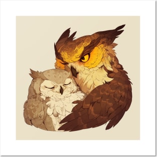 Owl Bear Family Posters and Art